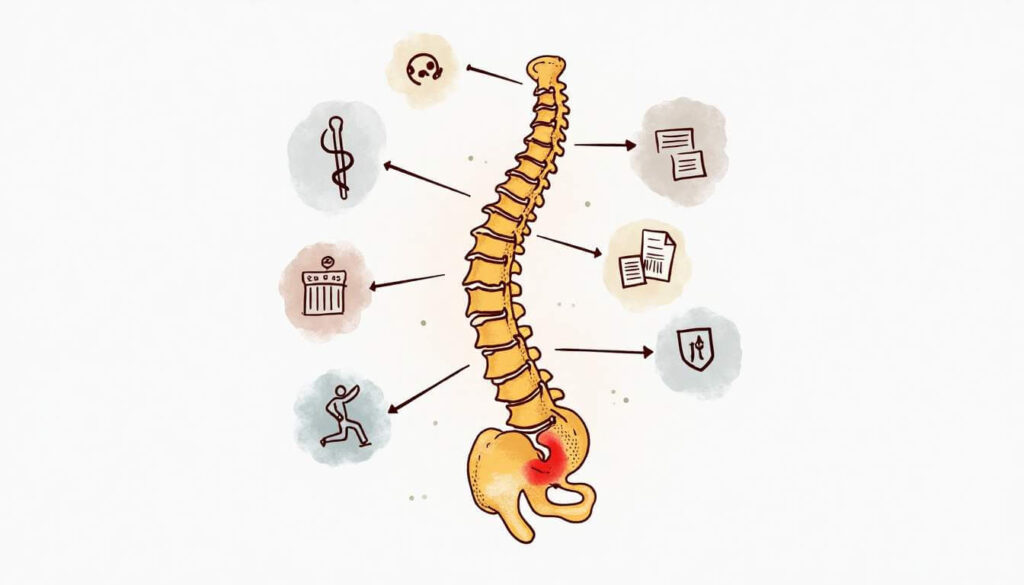 dibujo con iconos de columna