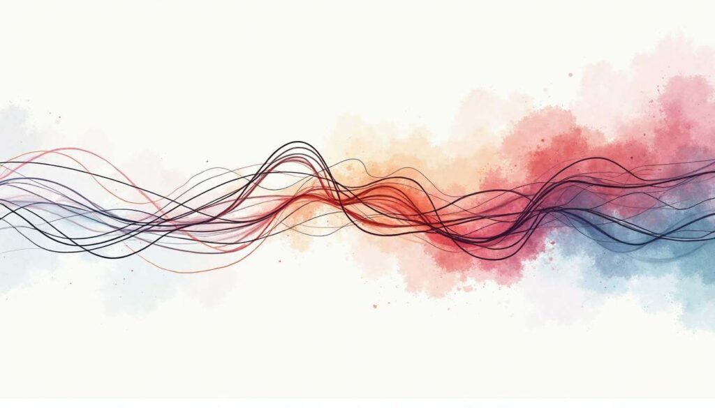 dibujo de líneas con colores