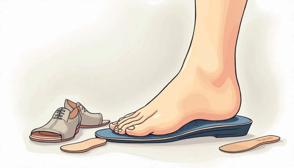 dibujo de pie sobre una plantilla