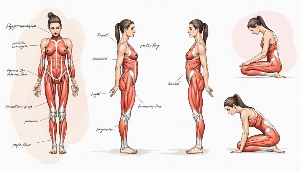 dibujo músculos cuerpo mujer