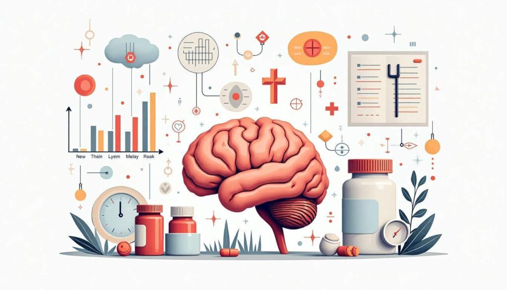 infografía de un cerebro