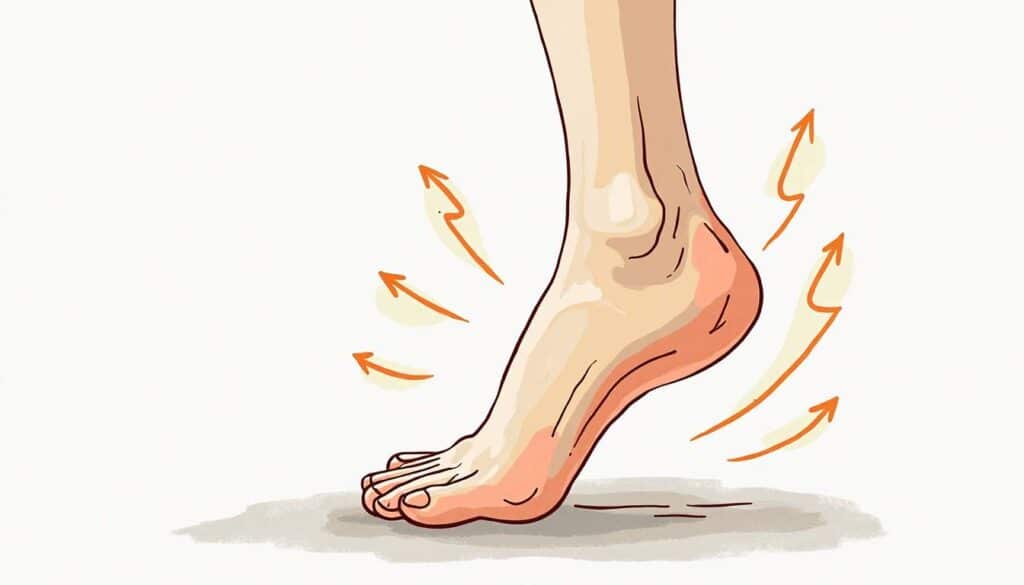 pie flexionado
