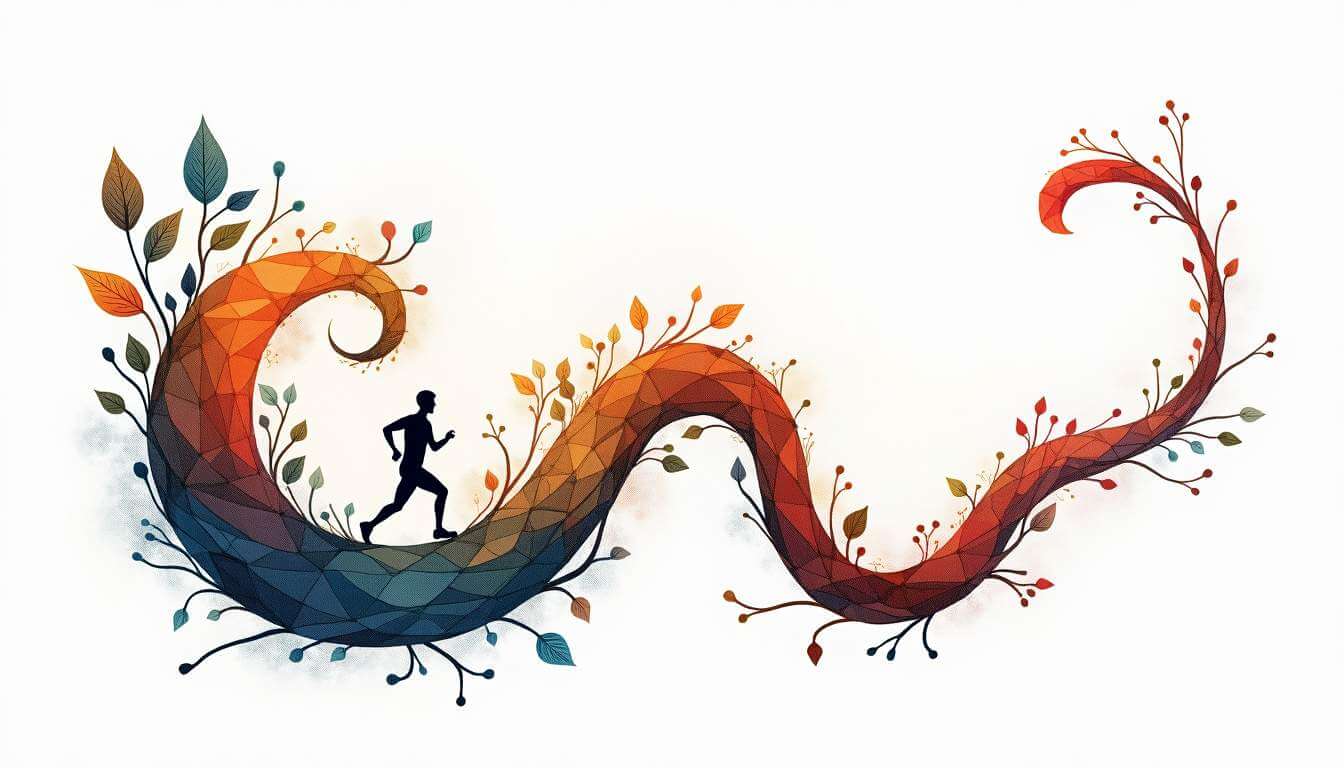 dibujo de hombre corriendo