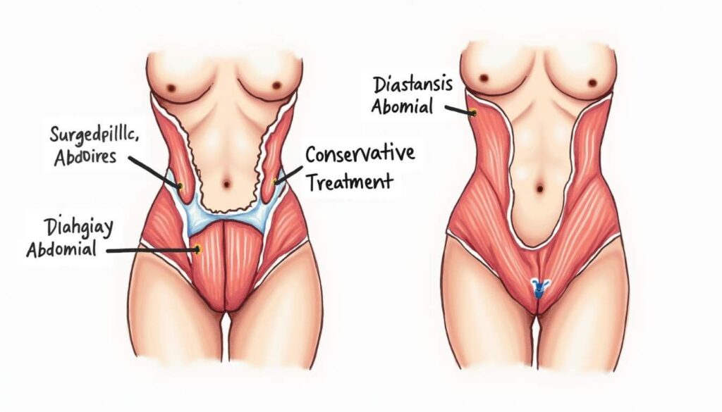 dibujo de músculos del vientre femenino