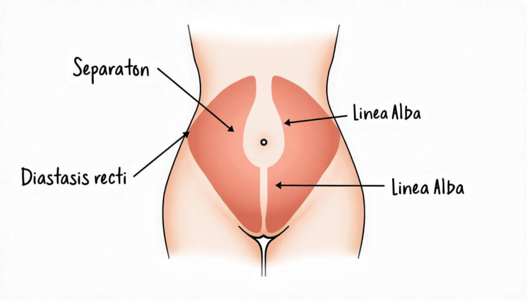 dibujo del vientre femenino