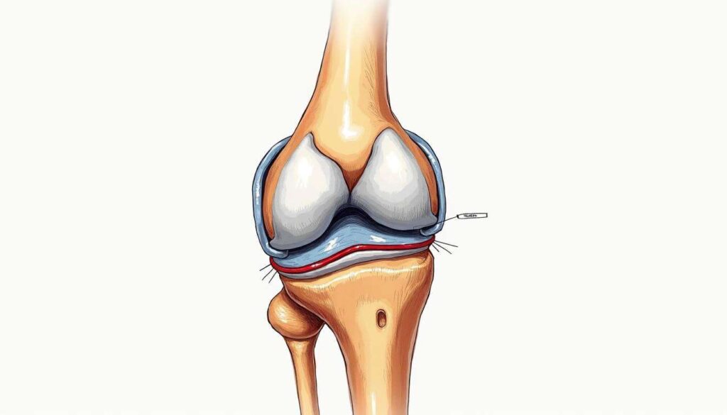 dibujo interno de rodilla